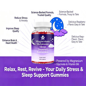 Gommes de soutien du sommeil à la mélatonine et au magnésium pour un sommeil profond et la relaxation ODM OEM de marque privée - Product Image 3