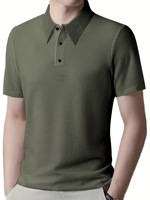 T-shirt polo décontracté à manches courtes pour homme, col rabattu, boutonné, nouvelle collection été 2025, transfrontalier