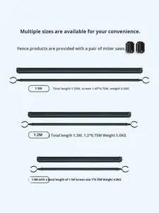 Barrière de clôture publicitaire YMX sans éclairage pour centre commercial, <span class=keywords><strong>piscine</strong></span>, zone de tutorat privé, lieu d'activités, séparation de file d'attente - Product Image 4