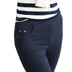 New Fashion Spring Autumn Women Girls Button Solid Color Long Magic Pants Plus Size Slim High Elastic Pencil Leggings