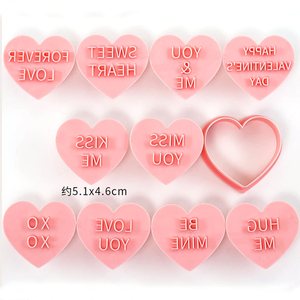 Ensemble <span class=keywords><strong>de</strong></span> 8 emporte-pièces en plastique en forme <span class=keywords><strong>de</strong></span> flamant rose pour la Saint-Valentin, moule à fondant, emporte-pièces à biscuits, chocolat, pour la pâtisserie <span class=keywords><strong>de</strong></span> mariage et d'<span class=keywords><strong>anniversaire</strong></span> - Product Image 2
