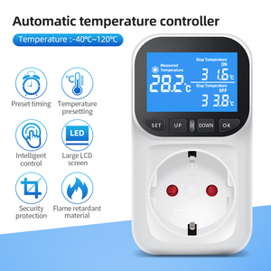 <strong>Portable</strong> Timer Socket VA050EU Automatic Temperature Controller Socket LCD <strong>Thermostat</strong> With Backlight for Refrigerator - Product Image 6