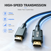 Qiulink 4K HDMI 2 0 Active Optical Cable AOC Heavy Duty 18Gbps 4K 60Hz for Long Distance Projector TV Monitor