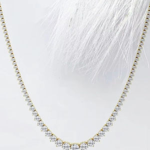 Collares de diamantes cultivados en laboratorio Diseño de moda Collar de distancia delgada Producto a granel - Product Image 1