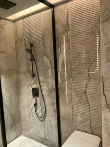 Plan de travail de cuisine en quartzite gris rivière, pierre naturelle polie de luxe moderne, escalier, taille personnalisable, extérieur - Product Image 5