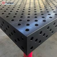 Banc de soudage industriel 3D D28 avec blocs de positionnement modulaires et dispositions de trous coordonnés pour la production de cadres