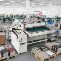 Machine semi-automatique de reliure de livres 2200W, équipement de production de couvertures rigides pour albums photo et carnets, construction métallique, petite taille