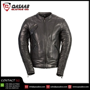 Vestes de moto imperméables en cuir PU pour femmes, de haute qualité, respirantes, avec fermetures éclair longues de couleur noire - Product Image 4