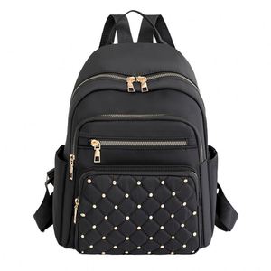 Mochila feminina casual com cordao estilo fashion para atividades ao ar livre alta capacidade personalizavel para viagens em jea - Product Image 1