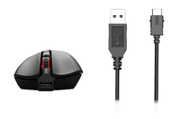 Mouse Gaming DPI Tinggi Berkualitas Tinggi, 7 Tombol, RGB LED, Nirkabel & Berkabel, Mode Ganda, untuk Tangan Kanan