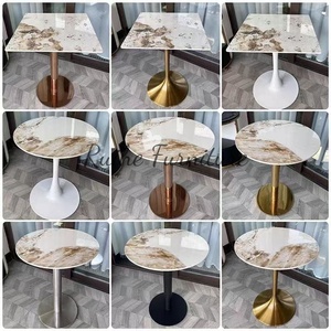 Hiện Đại Quảng Trường Bằng Đá Cẩm Thạch Nhà Hàng Bàn Ăn Ghế Đặt Thương Mại Đồ Nội Thất Thức Ăn Nhanh Cho Nhà Bếp Cho Nhà Hàng - Product Image 2