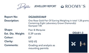 Pendientes de Diamantes Cultivados en Laboratorio Hechos a Mano de Excelente Calidad para Regalos de Boda, Disponibles para Suministro al por Mayor - Product Image 2