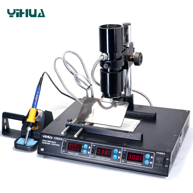 YIHUA 1000A 110V/220V Rework Bga Station Chip Repairing Remove Machine