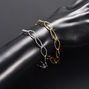 Pulsera Figaro Geométrica de Acero Inoxidable, Cadena de Mano Ovalada para Mujer y Hombre, Brazalete de Rombo, Tobillera, Joyería Metálica, Regalo - Product Image 5