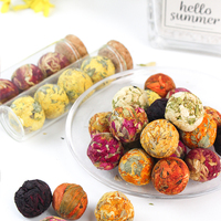 Vente en gros de boules de thé fleuri naturelles faites à la main, 100% naturelles, beauté et santé, durée de conservation de 12 mois