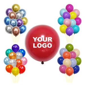 Logo color custom party mothers day happy birthday valentines balloons birthday balloon decoration helium wedding latex balloons