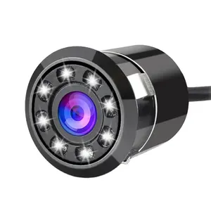 كاميرا للسيارة كاميرا لرؤية خلفية صغيرة للسيارة كاميرا لرؤية خلفية للسيارة كاميرا للسيارة كاميرا يونيفرسال مقاومة للماء للرؤية الليلية عالية الدقة CCD/Ahd 18.5mm 8LED/8IR