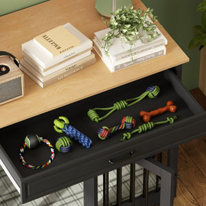 Jaula de Madera para Perros de Diseño Nuevo, Caja para Perros, Mueble para Dormir, Caseta Duradera para Mascotas, Casa Moderna para Cachorros - Product Image 4