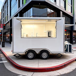 Remorques alimentaires rétro de haute qualité entièrement équipées pour la vente de gaufres, crêpes, smoothies, desserts, pancakes, beignets, popcorn - Food-Truck à vendre en Europe - Product Image 1