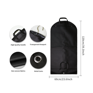 कारखाने उत्पाद बहुक्रियाशील टिकाऊ परिधान बैग सूट बैग सूट बैग कपड़े धूल आदमी हार्डवेयर कोने और मुद्रण लोगो के साथ कवर - Product Image 2