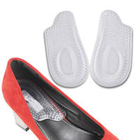 Semelles en silicone demi-taille YEBEI Coussin dorsal d'absorption des chocs de massage avec fonction de particules concaves Semelles en silicone souple pour chaussures