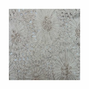 Fabricación Negro Blanco 3D 100% Malla de nailon <span class=keywords><strong>con</strong></span> cinta Bordado Guipur <span class=keywords><strong>Tela</strong></span> de encaje - Product Image 5