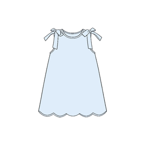 GSD3707 Vestido amarillo claro personalizado para niña pequeña, conjunto sin mangas para bebé, venta al por mayor - Product Image 2