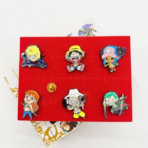 Broches y pines de aleación de metal con diseños de Dragon Goku, Luffy, Jujutsu Kaisen, <span class=keywords><strong>Demon</strong></span> Kimetsu, Kamado Nezuko, colgantes de anime y joyería de solapa - Product Image 1