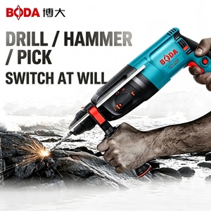 <span class=keywords><strong>Marteau</strong></span> perforateur rotatif SDS Plus BODA H9-26R 850W 26mm, 3 fonctions (perforation, <span class=keywords><strong>marteau</strong></span>, burin), 3.5J d'impact, outil électrique pour béton - Product Image 5