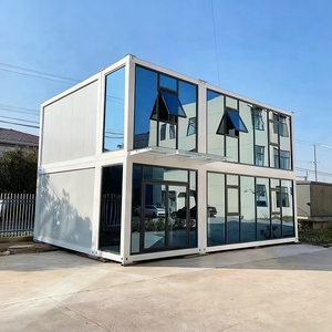 Fabriek Aangepaste Stalen Vliesgevel Moderne Coffeeshop Modulaire Slaapkamers Woonkamer Afneembare Twee Verdiepingen Villa Container - Product Image 4