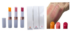 Venta al por mayor profesional vegano cuidado labial cambio <span class=keywords><strong>de</strong></span> temperatura bálsamo labial con 3 sabores Etiqueta Privada <span class=keywords><strong>protector</strong></span> <span class=keywords><strong>de</strong></span> <span class=keywords><strong>labios</strong></span> - Product Image 4