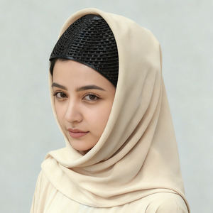 女性用ヒジャブ滑り止めゴムインナー クラウンキャップ ソフトアンダーキャップ タジ - Product Image 6