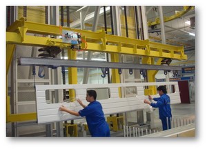 Luchttransportsysteem Fabriek Roestvrijstalen Hittebestendige Bovengrondse Transportband Voor Poedercoatinglijn - Product Image 2