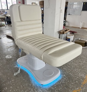 Modern Spa Facial Treatment Eyelash Lash Reclining Massage Electric Beauty <b>Bed</b> Foot Control and <b>Led</b> Lamp - Product Image 2