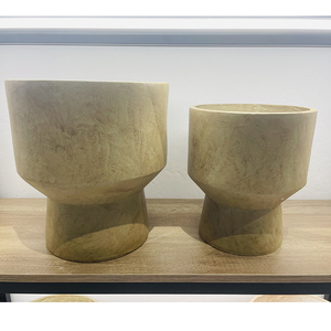 Venta al por mayor de macetas hechas a mano para decoración del hogar de 68cm de altura, macetas grandes de fibra de arcilla, macetas y jardineras para plantas de jardín - Product Image 3