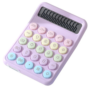 Nouvelle <span class=keywords><strong>calculatrice</strong></span> <span class=keywords><strong>financière</strong></span> de bureau multifonctionnelle en plastique à piles, colorée et élégante - Product Image 5