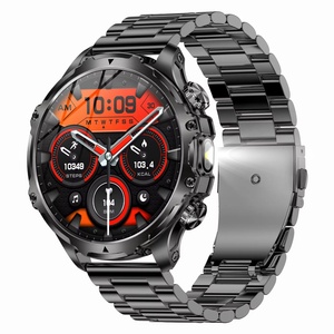 Reloj Inteligente AK75 con Linterna, Pantalla IPS de 1.9 Pulgadas, para Llamadas, Resistente al Agua, Oxígeno en Sangre, Monitor de Sueño y Actividad Física para Hombre, Aleación - Product Image 2