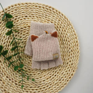 Sarung tangan ajaib setengah jari pria, sarung tangan akrilik hangat musim dingin untuk olahraga luar ruangan nyaman dan lembut untuk bersepeda memancing - Product Image 2