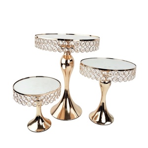 Base de Metal Plateada y Dorada con Patas Altas <span class=keywords><strong>para</strong></span> Pasteles, Soporte <span class=keywords><strong>para</strong></span> <span class=keywords><strong>Tartas</strong></span> con Espejo, Decoración <span class=keywords><strong>para</strong></span> Bodas y Cumpleaños - Product Image 2