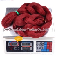 Cheveux tressés Jumbo en fibre Kanekalon ignifuges à basse température, 165g, 82 pouces, pour tresses africaines, double trame, fabrication à la machine