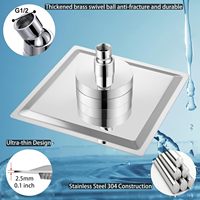Pommeau de Douche Filtrant en Acier Inoxydable Haute Pression avec Cartouche de Filtration 15 Étapes pour Eau Dure – Élimine le Chlore et les Substances Nocives