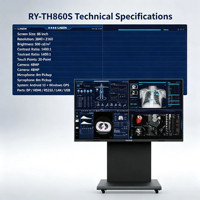 Monitor LCD TFT Kalibrasi LISSEN DICOM Baru 16:10 dengan Lampu Latar LED, Optical Bonding, Layar Sentuh Inframerah, Kamera 48MP, Antarmuka DP/USB untuk