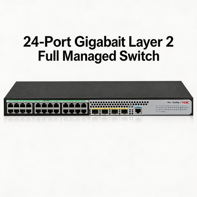 H3C S5024PV5-EI Gigabit Ethernet Switch 24-Port GE 4*GE SFP Uplink Layer 2 Enhanced Managed New Stock
