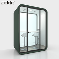 Cabine acoustique modulaire insonorisée pour 2 personnes Cadre moderne en aluminium Bureau Réunion Intimité Pod Cabine silencieuse