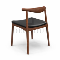 Offre Spéciale chaises de salle à manger en bois massif de tapisserie d'ameublement d'unité centrale de style scandinave pour le restaurant de salle à manger