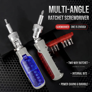Ratcheting <b>Screwdriver</b> Set 14 In 1 Cross Phillips Bit Multi Functional Repair Tool With Anti Slip Handle - Product Image 3