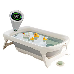 Bañera Plegable para Bebés, Bañera Portátil Ajustable de Lujo con Control de Temperatura, Antideslizante, para Recién Nacidos, OEM ODM - Product Image 3