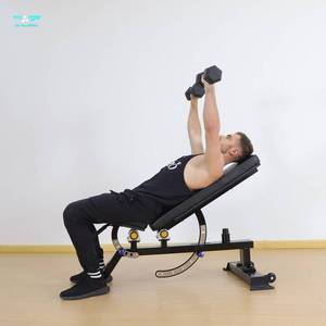 <span class=keywords><strong>Banc</strong></span> de musculation robuste multi-positions réglable pour haltères, incluant positions plate, inclinée et déclinée, pour entraînement complet du corps à domicile - Product Image 5