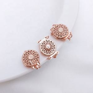 Orologio borsa chiusura estremità cilindro fibbia produttori gioielli perlina link <span class=keywords><strong>telaio</strong></span> bracciale in oro rosa riempito fermagli scatola accessori fai da te - Product Image 3