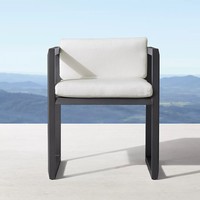 Ensemble de salle à manger en métal imperméable pour l'extérieur avec table de pique-nique et 6 chaises, style américain, pour villa, cour et jardin